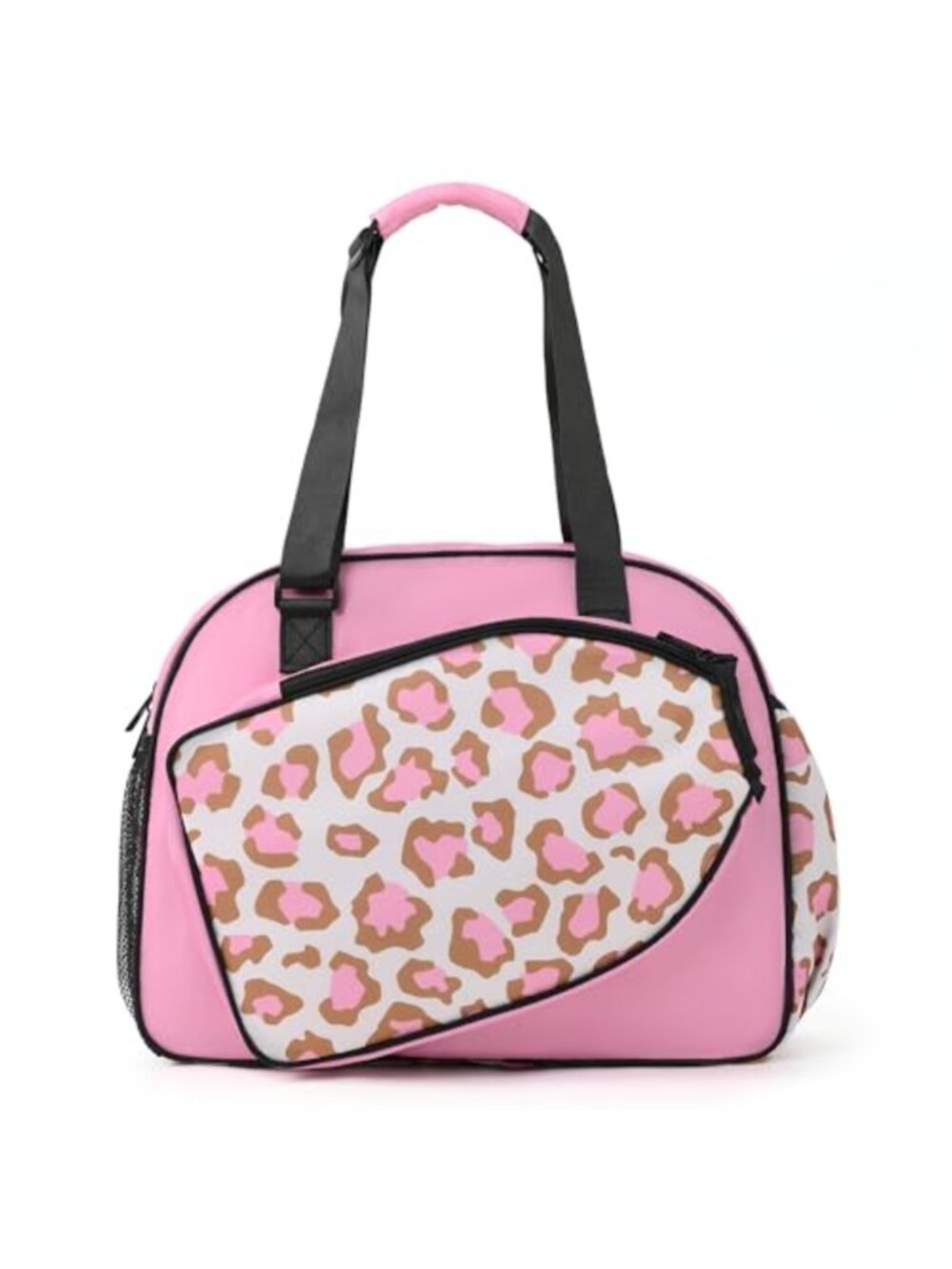 Pickleball Tote Bag for Women 600D Oxford Nylon Shoulder Gym Bag with Paddle